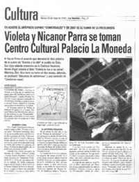 Violeta y Nicanor Parra se toman Centro Cultural Palacio La Moneda