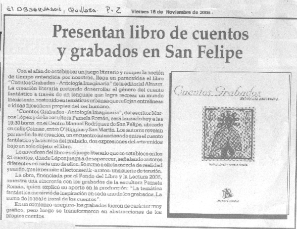 Presentan libro de cuentos y grabados en San Felipe