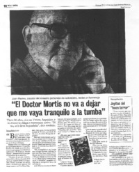 "El Doctor Mortis no va a dejar que me vaya tranquilo a la tumba" [entrevista]