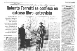 Roberto Torreti se confiesa en extenso libro-entrevista