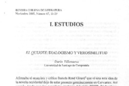El Quijote: dialogismo y verosimilitud