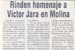 Rinden homenaje a Víctor Jara en Molina