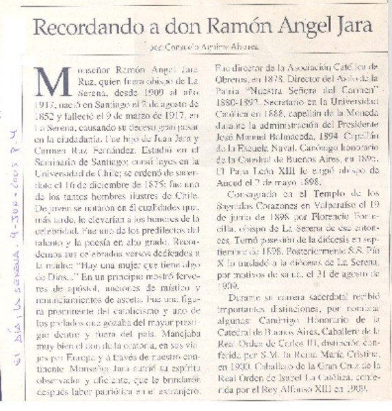 Recordando a don Ramón Angel Jara