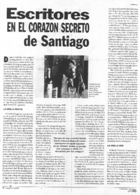 Escritores en el corazón secreto de Santiago