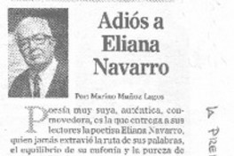 Adiós a Eliana Navarro
