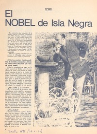 El Nobel de Isla Negra (entrevista)