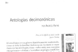 Antologías decimonónicas