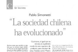 "La sociedad chilena ha evolucionado" (entrevista)