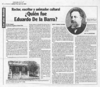¿Quién fue Eduardo De la Barra?