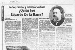 ¿Quién fue Eduardo De la Barra?