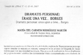Dramatis personae: Érase una vez... Borges