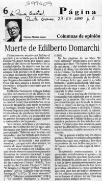 Muerte de Edilberto Domarchi