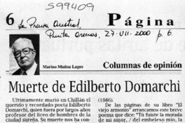 Muerte de Edilberto Domarchi