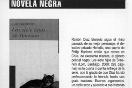 Novela negra  [artículo] Rodrigo Pinto