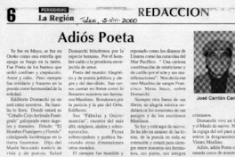 Adiós poeta  [artículo] José Carrión Canales
