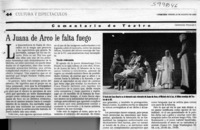 A Juana de Arco le falta fuego  [artículo] Leopoldo Pulgar I.