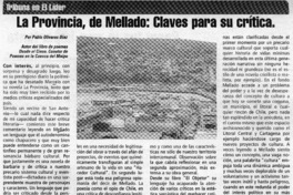 La Provincia, de Mellado, claves para su crítica  <artículo> Pablo Olivares Díaz