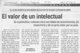 El Valor de un intelectual  [artículo] Mariela Navarro Fuentes