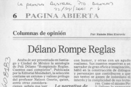 Délano Rompe reglas  [artículo] Ramón Díaz Eterovic