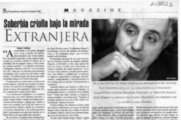Soberbia criolla bajo la mirada extranjera  [artículo] Sergio Tanhnuz