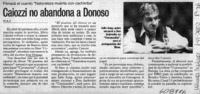 Caiozzi no abandona a Donoso  [artículo] M. A. F.