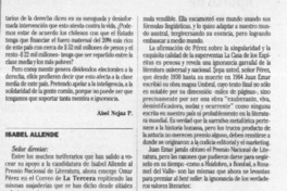 Isabel Allende  [artículo] Hernán Castellano Girón