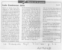 Luis Contreras Jara  [artículo] A. T.