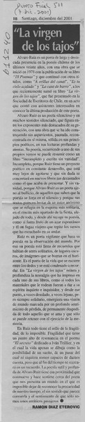 "La virgen de los tajos"  [artículo] Ramón Díaz Eterovic