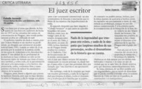 El juez escritor  [artículo] Javier Aspurúa