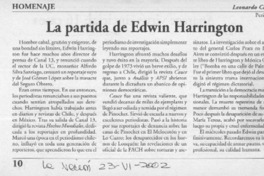 La partida Edwin Harrington  [artículo] Leonardo Cáceres