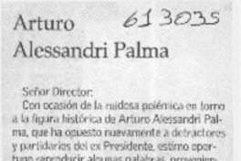 Arturo Alessandri Palma  [artículo] José Miguel Figueroa Canales