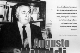 Augusto Vivaldi Cichero  [artículo] Priscila Hernández Basualto