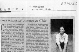 "El Principito" aterriza en Chile  [artículo]