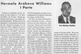 Hermelo Arabena Williams I parte  [artículo] Matías Rafide