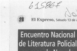 Encuentro nacional de literatura policial en casa de Neruda  [artículo]