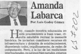 Amanda Labarca  [artículo] Luis Godoy Gómez