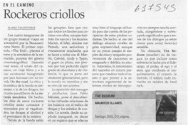 Rockeros criollos  [artículo] Mario Valdovinos