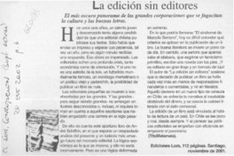 La edición sin editores  [artículo] Tito Matamala