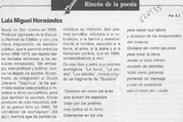 Luis Miguel Hernández  [artículo] A. T.