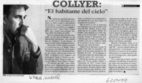 Collyer, "El habitante del cielo"  [artículo] Daniela Torres