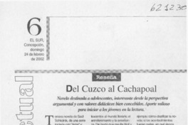 Del Cuzco a Cachapoal  [artículo] Alfredo Barría