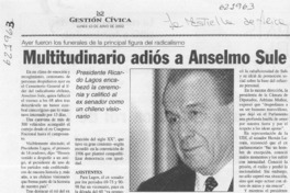 Multitudinario adiós a Anselmo Sule  [artículo]