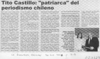 Tito Castillo, "patriarca" del periodismo chileno