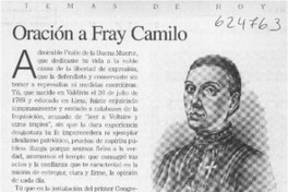 Oración a Fray Camilo