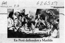 En Perú defienden a Matilde  [artículo]
