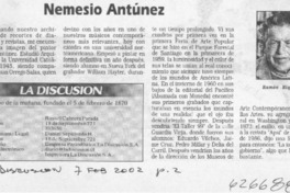 Nemesio Antúnez  [artículo] Ramón Riquelme