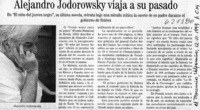 Alejandro Jodorowsky viaja a su pasado  [artículo]