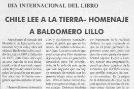 Chile lee a la tierra - homenaje a Baldomero Lillo  [artículo]