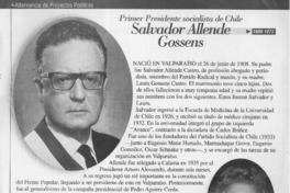 Salvador Allende Gossens  [artículo]