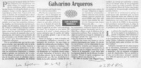 Galvarino Arqueros  [artículo] Luis Alberto Mansilla
